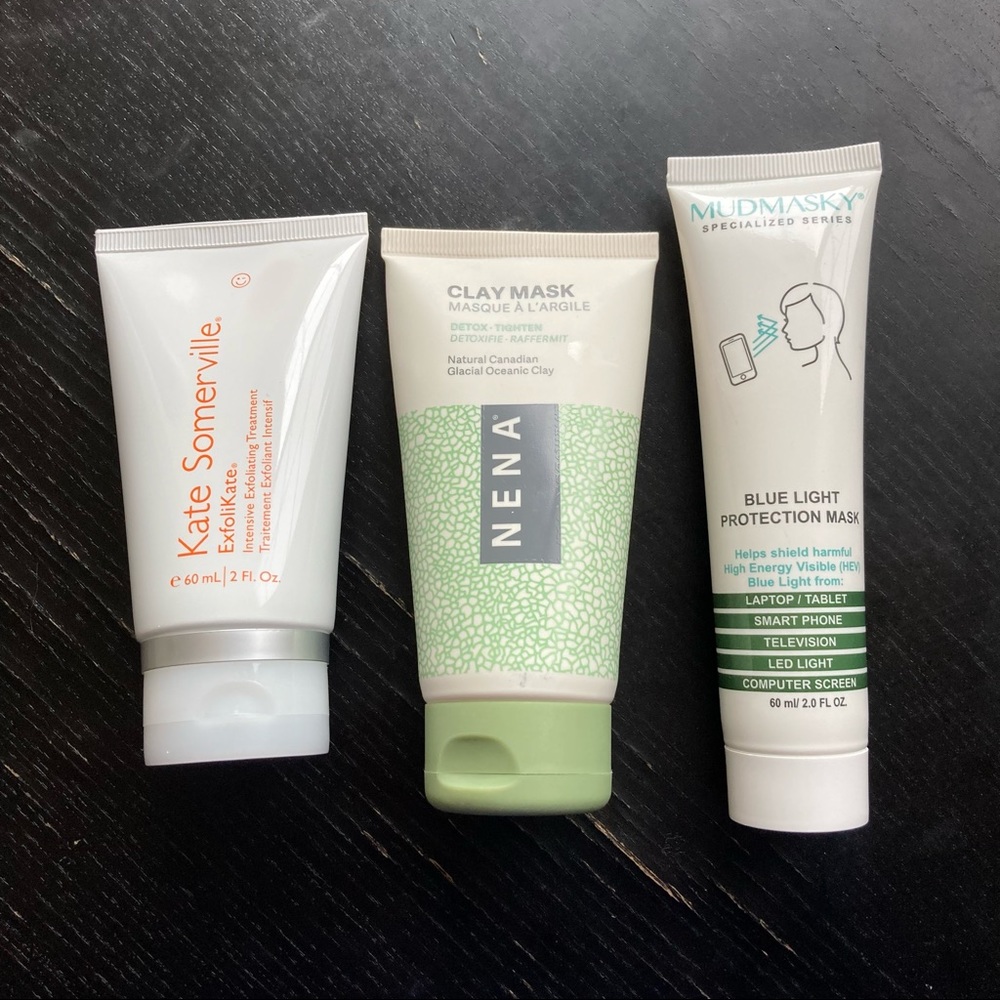 NWOT Set of 3 Skincare Masks Bundle - Kate Somerville, Neva, Mudmasky